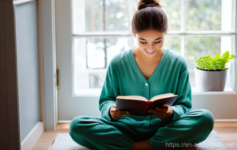 중독상담사로서 스트레스 관리법 - **Prompt 2: Movement and Peace**
    "A diverse adult individual, fully clothed in modest and comfor...