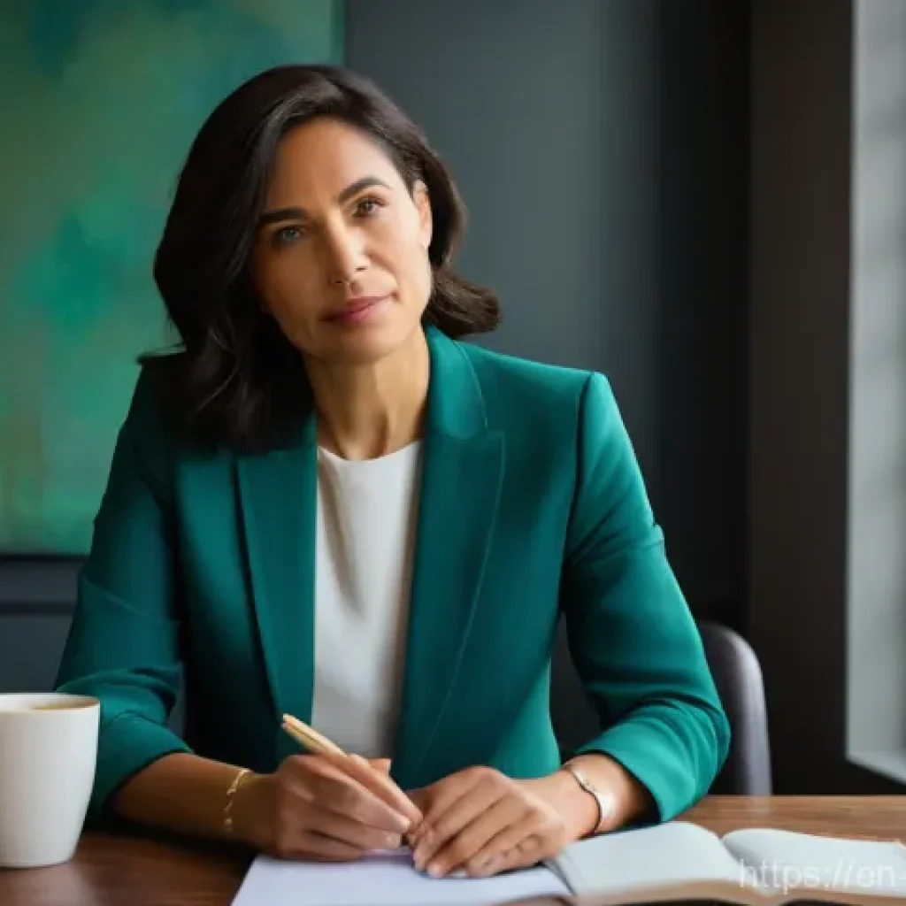 중독상담사의 감정노동 대처법 - **Prompt: The Weight of Empathy**
A diverse female addiction counselor, in her late 30s to early...