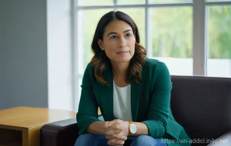 중독상담사의 상담 기법과 사례 - **Prompt:** A diverse young adult, approximately 20 years old, with a neutral and thoughtful express...